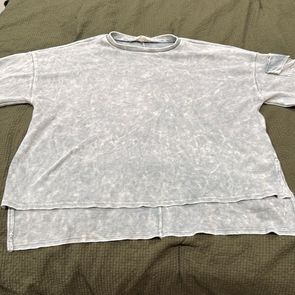 Waffle knit top